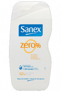 Sanex Showergel Zero % Droge Huid - 250 Ml