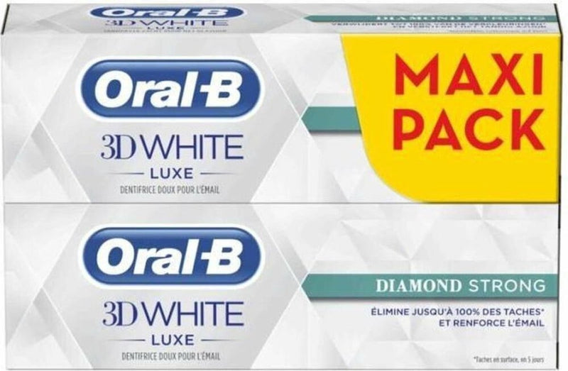 Oral-B 3d White Diamond Strong - Tandpasta 2x75ml 