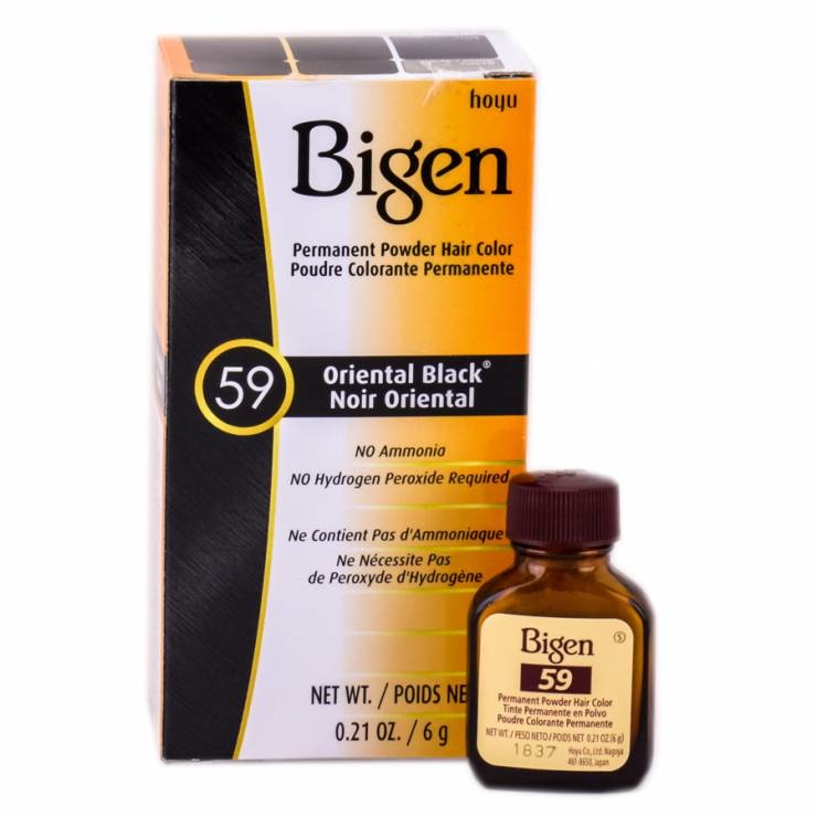 Bigen Permanent Powder Hair Color Oriental Black 59