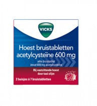 Vicks Hoest Bruistabletten Acetylcysteine - 14 Tabletten