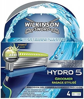 Wilkinson Hydro 5 Groomer & Power - 4 Stuks