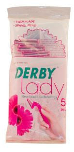 Derby Lady Wegwerpmesjes - 5 Stuks