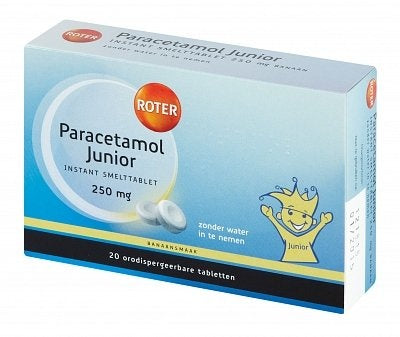 Roter Paracetamol Junior Smelt - 20 Tabletten