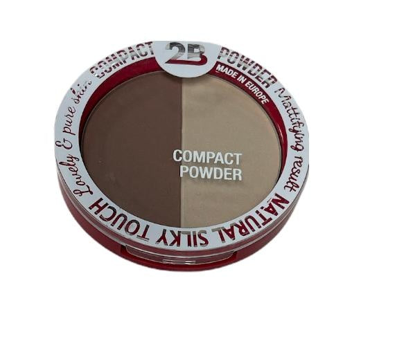 2b Compact Powder Natural Silky Touch Duo Bronzing & Highlighting Gold 01- Gezichtspoeder 10g