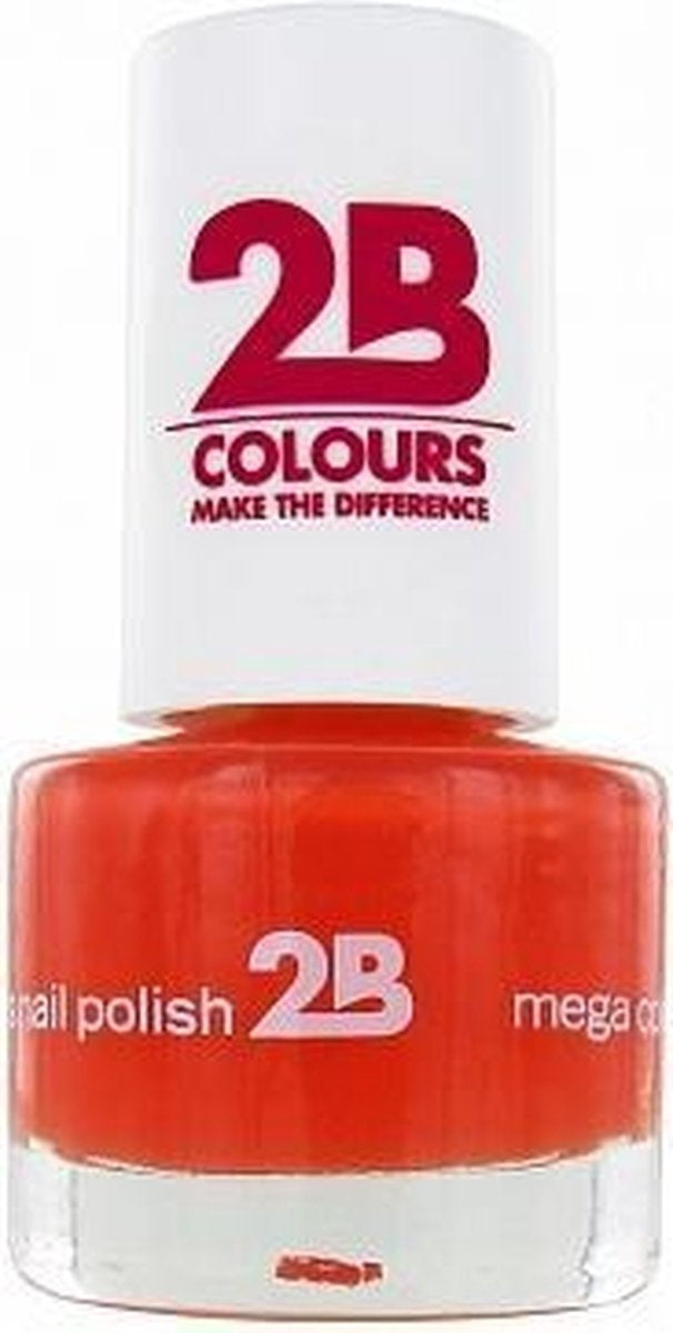 2b Mega Colours Crazy Orange 017 - Nail Polish 5,5ml