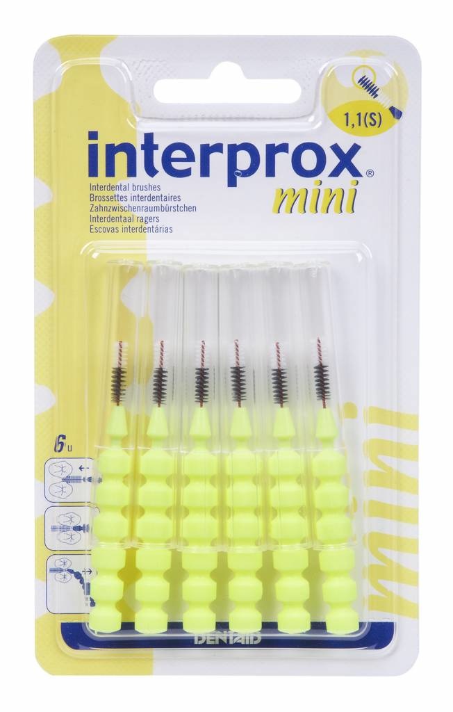 Interprox Reglar 1300 Mini Geel - 6 Stuks