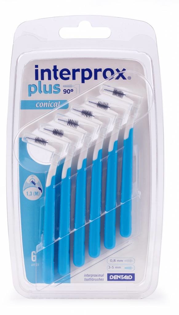 Interprox Plus 1150 Conisch Blauw - 6 Stuks