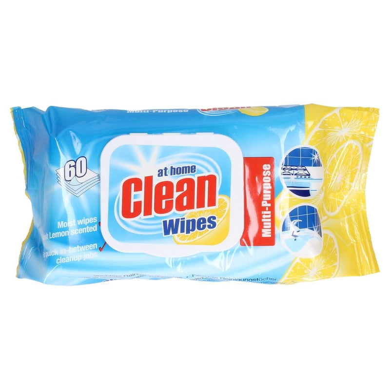 At Home Clean Wipes Citrus - 60 Stuks