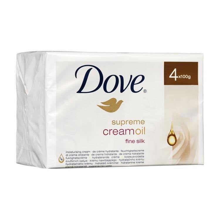 Dove Wastablet Supreme Silk Cream Oil - 4x100 Gram