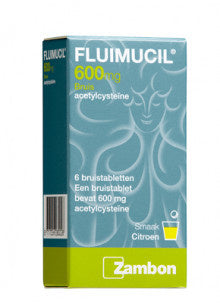 Fluimucil Bruis 600mg - 6 Tabletten