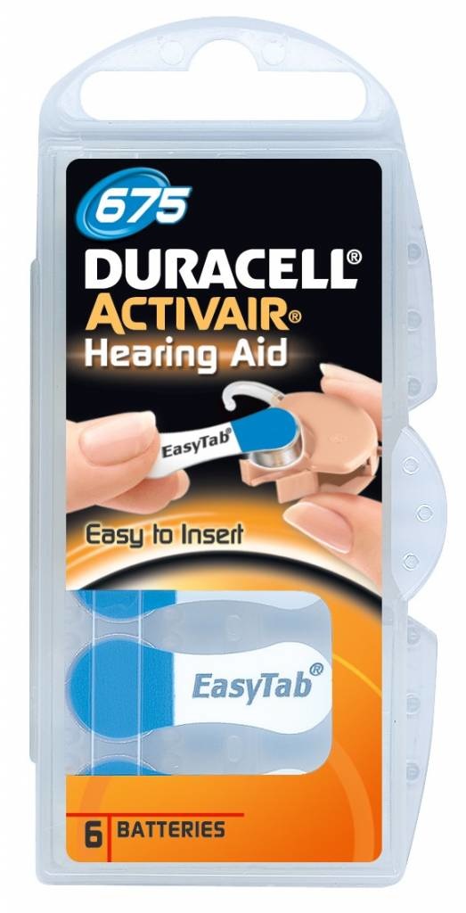 Duracell Da 675 Hearing Aid - 6 Batterijen