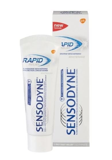 Sensodyne Tandpasta Rapid Relief Whitening - 75 Ml