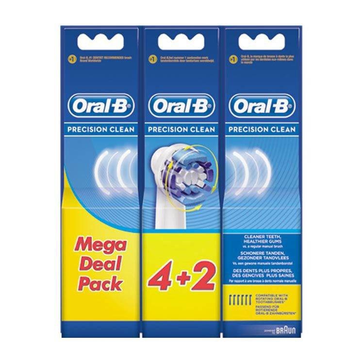 Oral B Opzetborstels Precision Clean - 4+2 Stuks