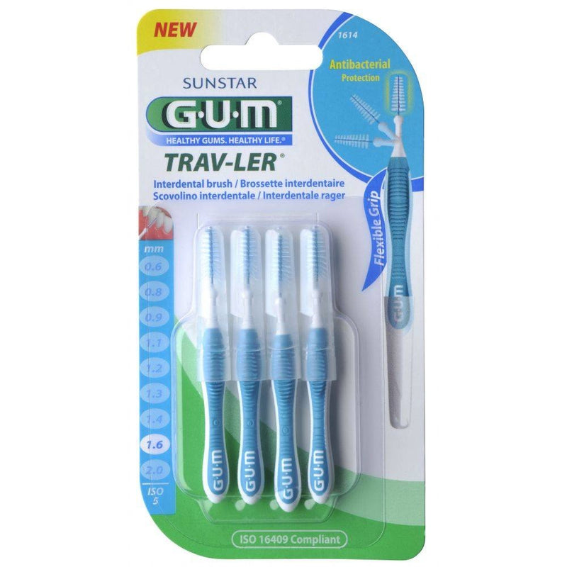 Gum Ragers Trav-Ler Blauw 1.6mm - 4 Stuks