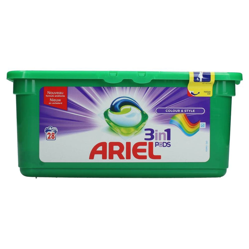 Ariel Wasmiddel 3 In 1 Pods Colour & Style - 28 Stuks