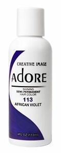 Adore Semi-Permanent Hair Color - African Violet 113 118 Ml