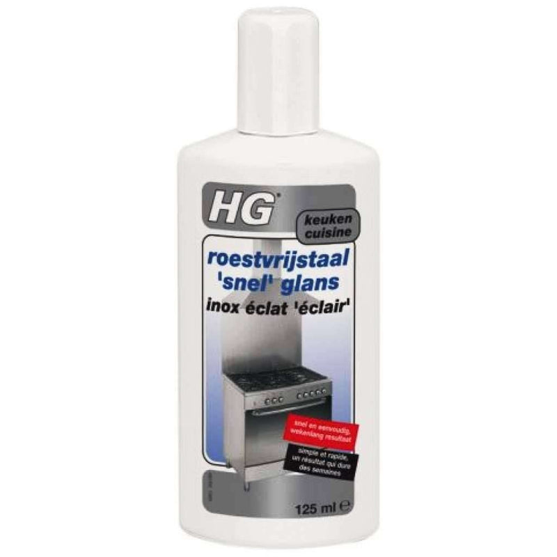 Hg Roestvrij Staal Snel Glans - 125 Ml