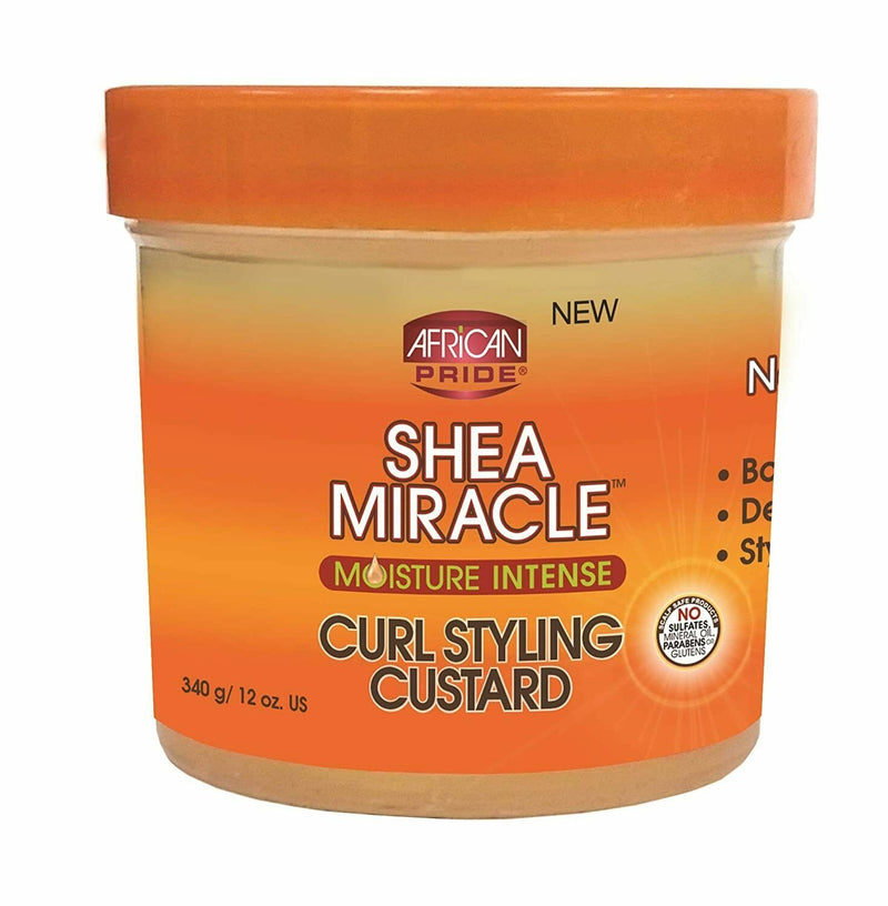 African Pride Shea Miracle Curl Styling Custard - 340gr