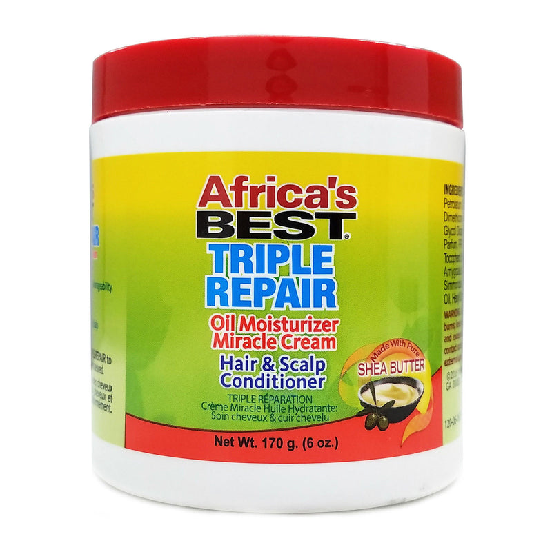 Africa's Best - Triple Repair Oil Moisturizer Miracle Cream With Shea Butter Hair & Scalp Conditioner 160g