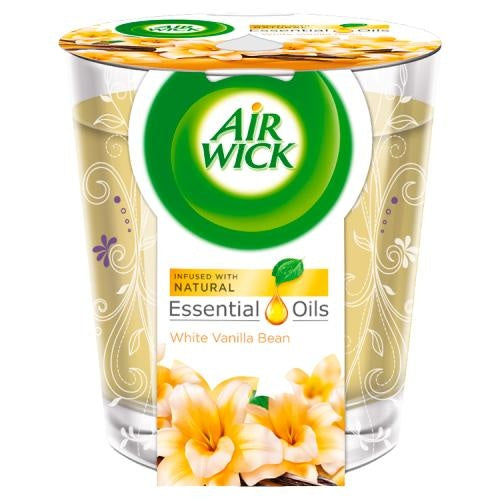 Airwick Candle 105gram White Vanilla Bean