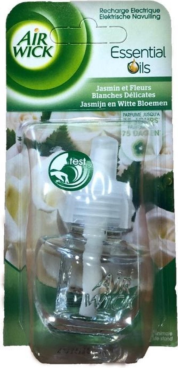 Airwick Jasmijn & Witte Bloemen - Elektrische Geurverspreider Navulling19ml