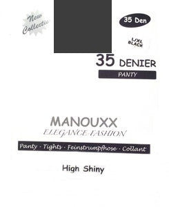 Manouxx Panty 35 Denier Antracite S/M - 1 Stuks