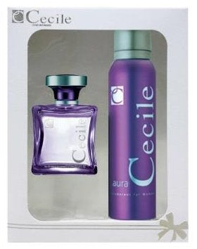 Cecile Women Aura Cadeauset Edt Spray 100 Ml & Deodorant 150 Ml - 1 Stuks