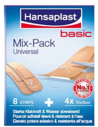Hansaplast Universel Mix Pack Basic - 12 Stuks