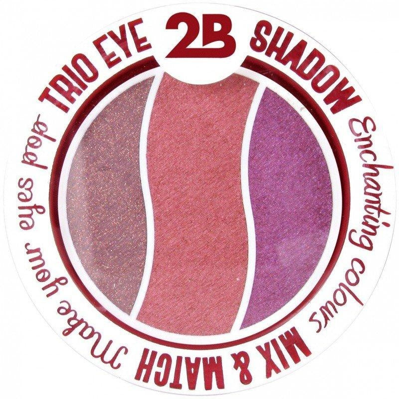 2b Trio Eye Shadow Mix & Match Violet/Pink/Green - Oogschaduw 2,4g