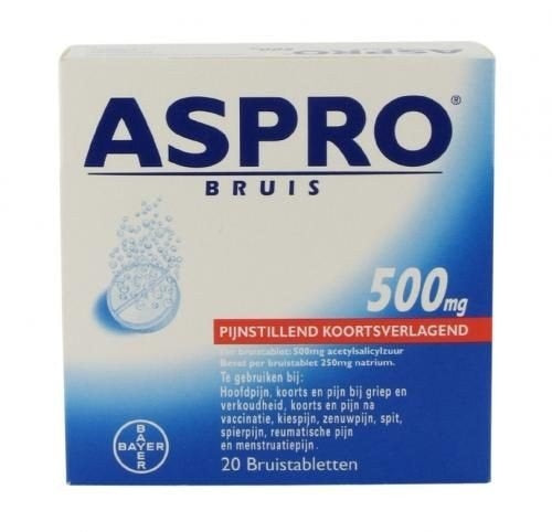 Aspro 500 Bruis Tabletten 20 Tabletten