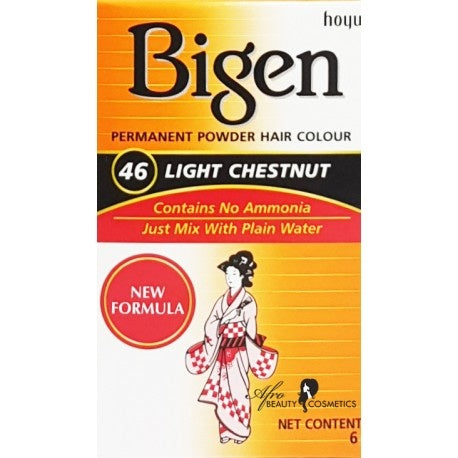 Bigen 46 Light Chestnut - Permanent Powder Hair Color 6g