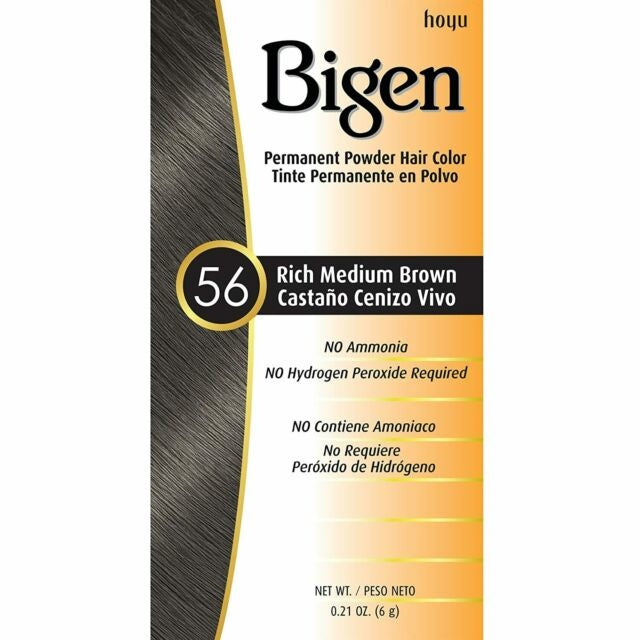 Bigen Permanent Powder Hair Color Medium Brown 56 6 Gram