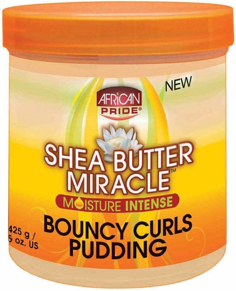 African Pride Shea Butter Miracle Moisture Intense Bouncy Curls Pudding 425 Gram