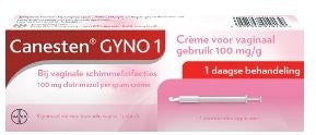Canesten Gyno1 Vaginaal Creme 100 Mg Clotrimazol