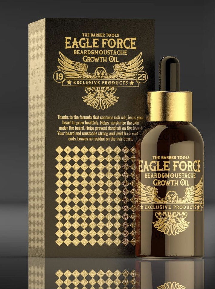 Eagle Force Baard & Snor Olie - Growth Oil 50 Ml