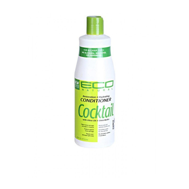 Eco Natural Cocktail Olive & Shea Butter - Restoration & Hydration Conditioner 473 Ml