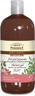 Green Pharmacy Showergel Muscat Rose & Green Tea - 500 Ml