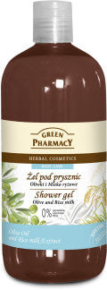 Green Pharmacy Showergel Olijf & Rice Milk - 500 Ml