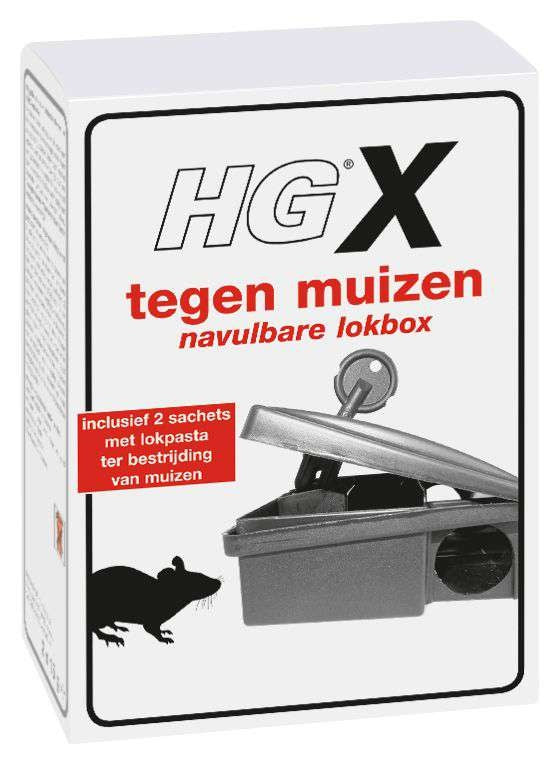 Hg X Tegen Muizen - Navulbare Lokbox 2x15g