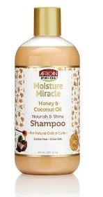 African Pride Moisture Miracle Honey, Chocolate&Coconut Oil Shampoo 354 Ml