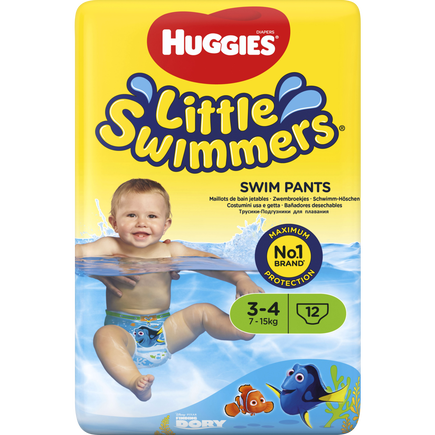 Huggies Little Swimmers 2/3 3-7 Kg - 12 Stuks