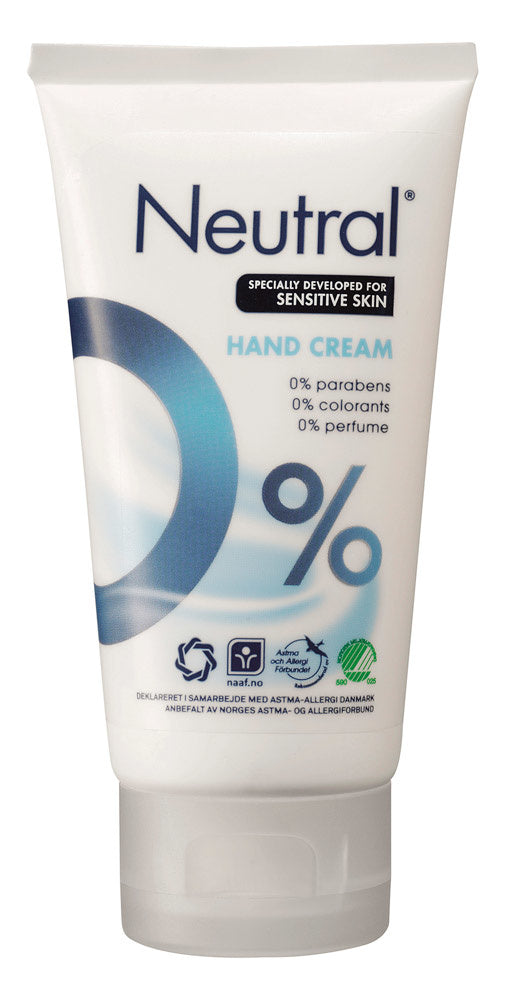 Neutral Hand Cream 75ml Tube Sensitive Skin 0% 