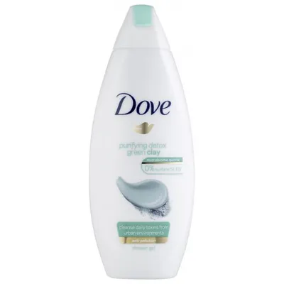 Dove Bodywash 500ml Purif Detox Gr Clay 0%
