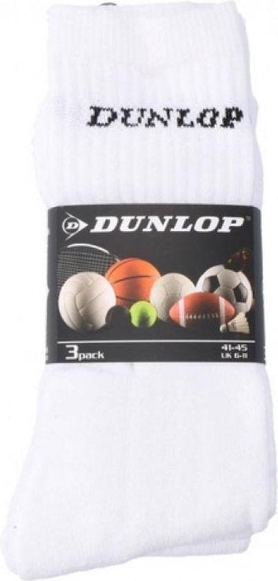 Dunlop Sport Sokken 41-45 White
