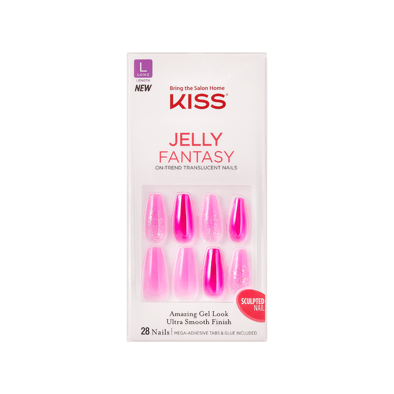 Kiss Jelly Fantasy Nails - Jelly Baby 28 Stuks
