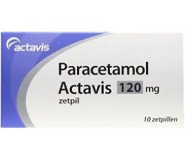 Actavis Paracetamol Zetpil 120mg - 10 Stuks