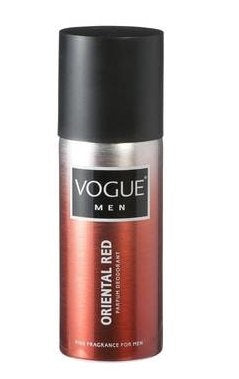 Vogue Men Anti Transparant Deo Spray Oriental Red - 150 Ml