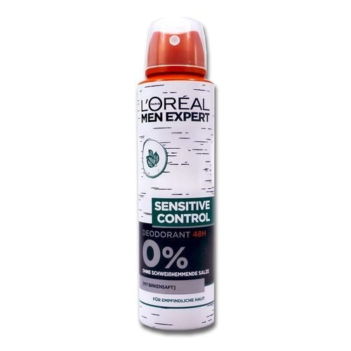 L'oreal Men Expert Deodorant - 0% Sensitive Control 150 Ml