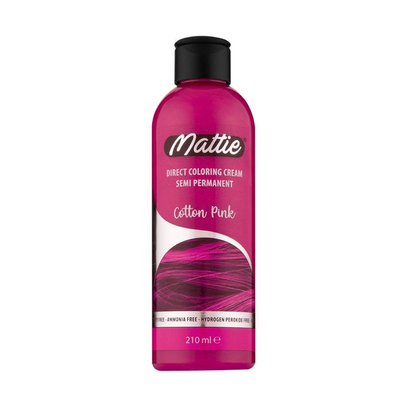 Mattie Direct Coloring Cream Semi-Permanent - Cotton Pink 210ml 