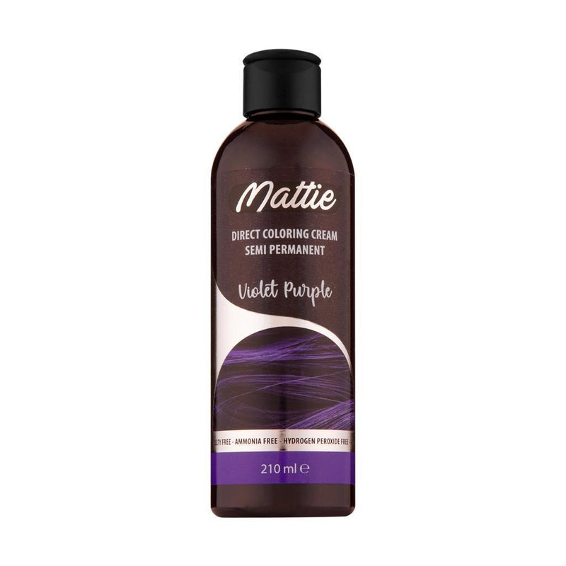Mattie Direct Coloring Cream Semi-Permanent - Violet Purple 210ml 